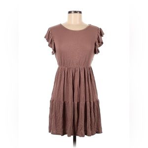 Olivia Rae Casual Tan Sundress Dress